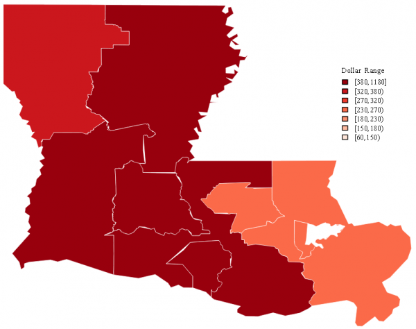 Louisiana Male Social Security Disability Income (SSDI)