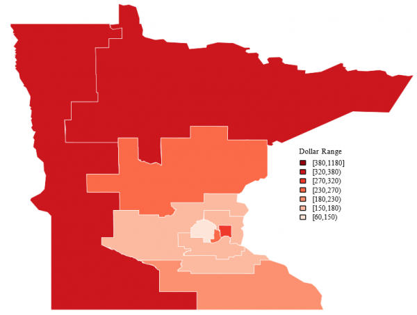 Minnesota Male Social Security Disability Income (SSDI)