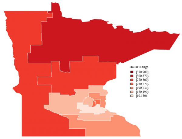 Minnesota Average Social Security Disability Income (SSDI)